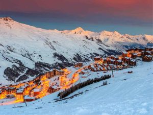 Coucher de soleil à Val Thorens