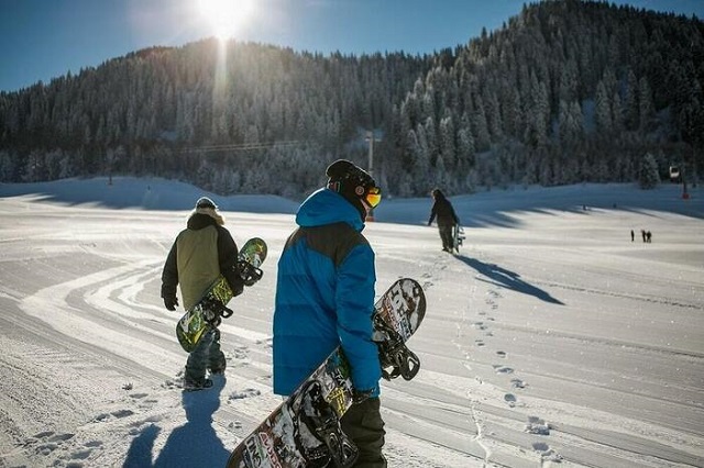 Sortie snow à la montagne