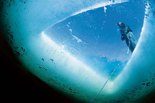 Plongée sous glace